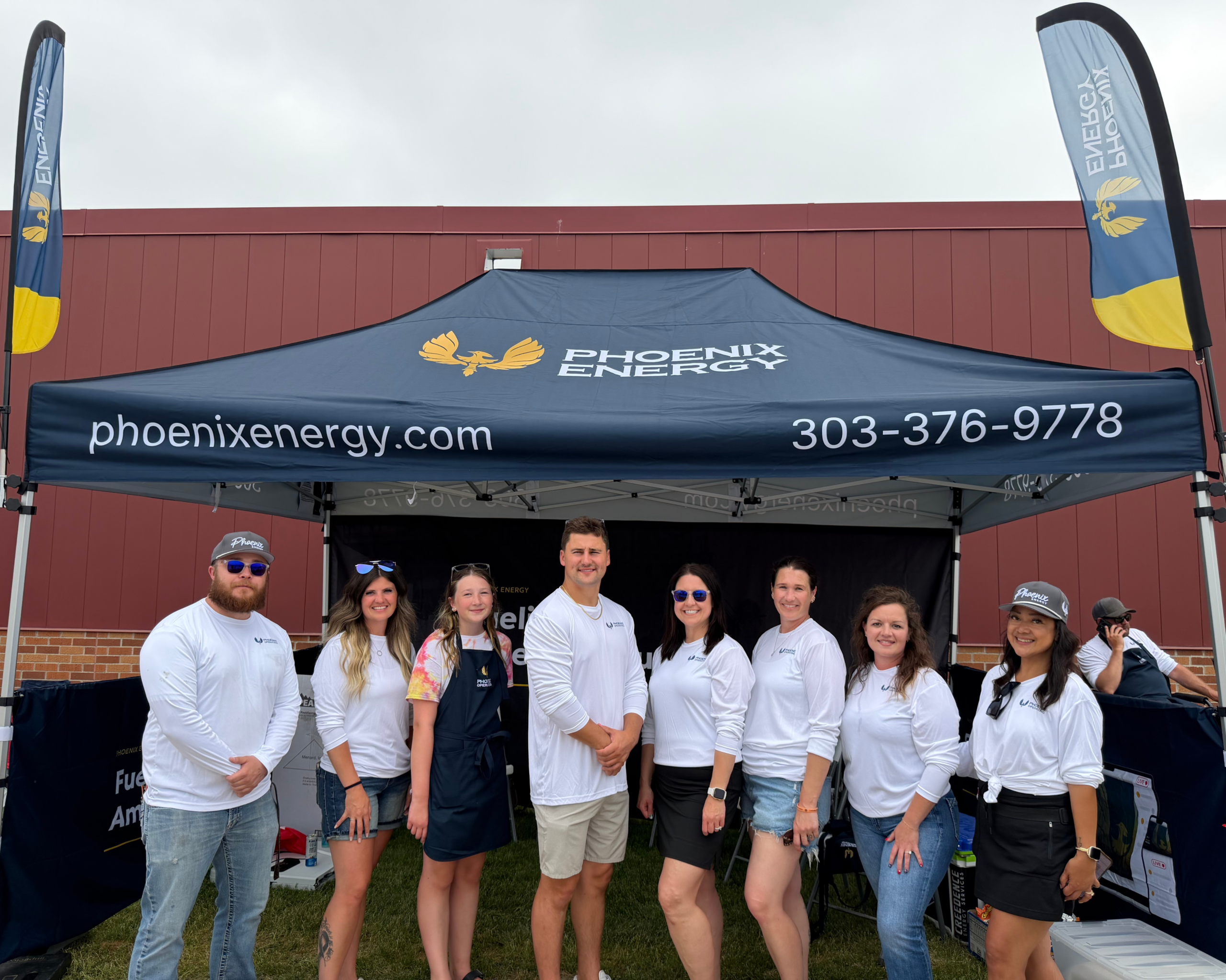 Phoenix Energy employees participating in the Bakken Rocks CookFest barbecue competition